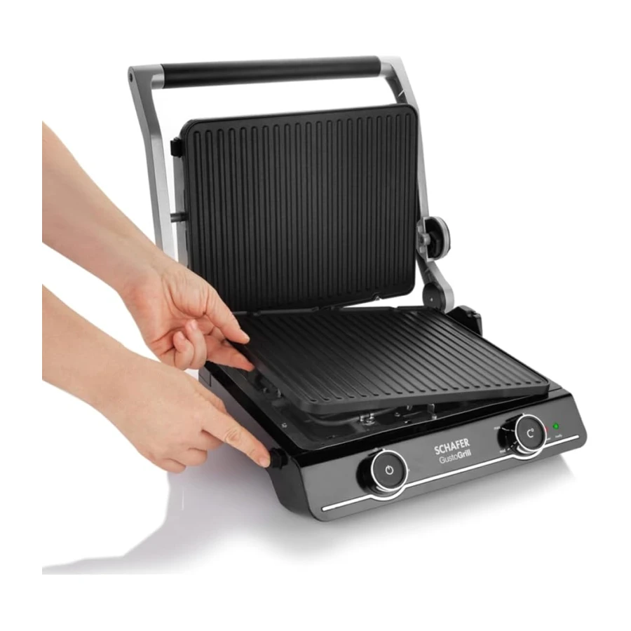 Schafer Gusto Grıll Izgara & Tost Makinesi - Inox