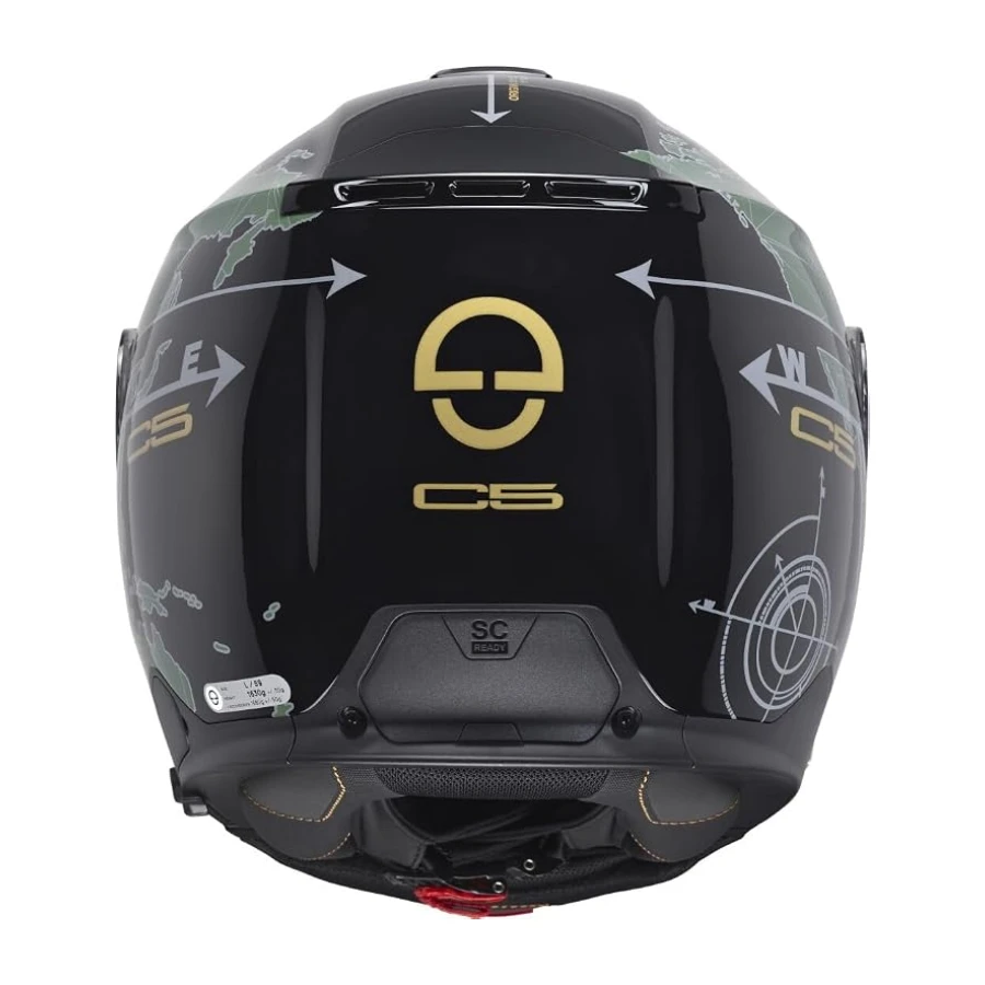 SCHUBERTH C5 Çene Açılır Motosiklet Kaskı-Globe Green-61-XL