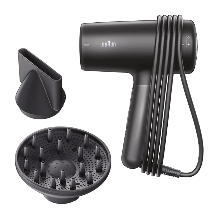 Braun BRHD425E HD4.2 IONTEC Difüzörlü Saç Kurutma Makinesi, 2 Başlıklı, 2100W