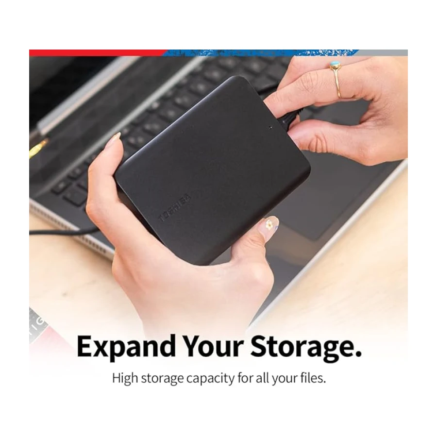 Toshiba Canvio Basics 2TB Taşınabilir Harici Sabit Sürücü USB 3.0, Siyah - HDTB520XK3AA