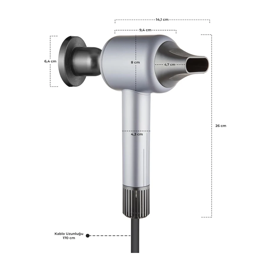 Sinbo SHD 1717 Saç Kurutma Makinesi 110.000 RPM BLDC Turbo Motor, 2 Hız 3 Isı Ayarı, 360° Manyetik Başlık, Akıllı Isı Kontrolü | 110.000 RPM BLDC turbo motoru ile ultra hızlı kurutma ve profesyonel fön performansı sunar.