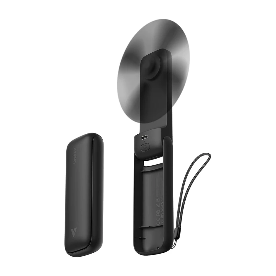 Aecooly İnce Taşınabilir Fan, İnce Elde Taşınabilir Fan, USB Şarj Edilebilir Mini Kişisel [24H Maksimum Soğutma Süresi], Seyahat için Akülü Küçük Katlanabilir Cep, Yaz, Kadın ve Erkekler, Kızlar için