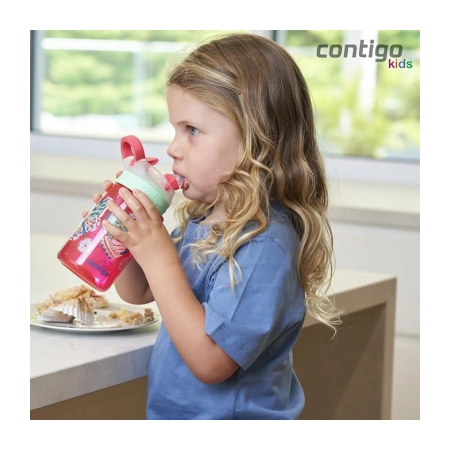 Contigo Gizmo Flip Kedicikler Tritan Çocuk Suluğu 420 mL Pembe
