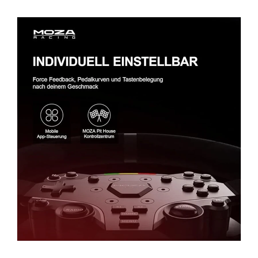 MOZA R3 Racing Bundle, 3.9Nm Direct Drive Simracing Seti, 11" Direksiyon, Pedal ve Masa Kelepçesi, PC/Windows Uyumlu, Bulut Kontrol Sistemi