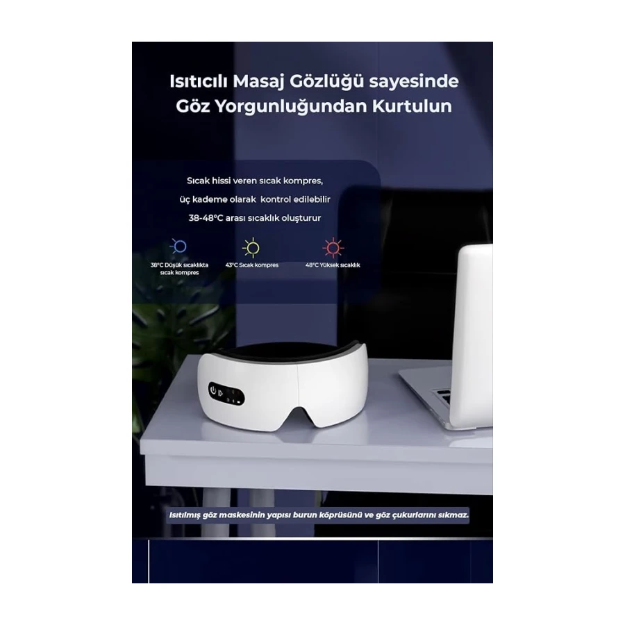ROBO ısıtmalı titreşimli masaj gözlüğü