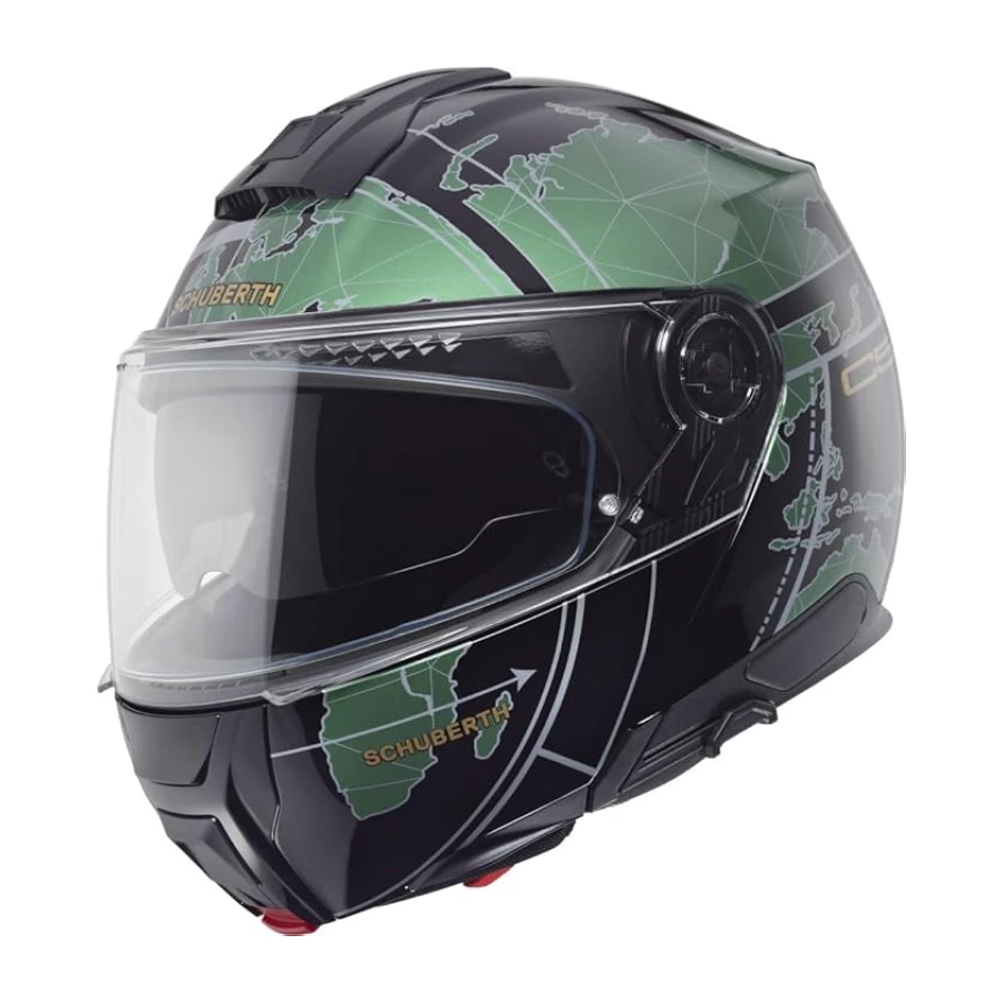 SCHUBERTH C5 Çene Açılır Motosiklet Kaskı-Globe Green-61-XL