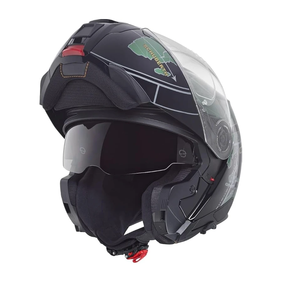 SCHUBERTH C5 Çene Açılır Motosiklet Kaskı-Globe Green-61-XL