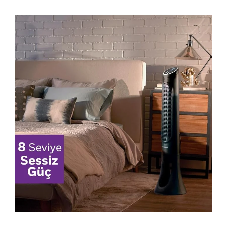 HONEYWELL QuietSet Tower HYF290, 8 Hız Ayarı, 80 Derece Salınım, Zamanlayıcı Fonksiyonu, Uzaktan Kumanda, Kısma Seçenekleri