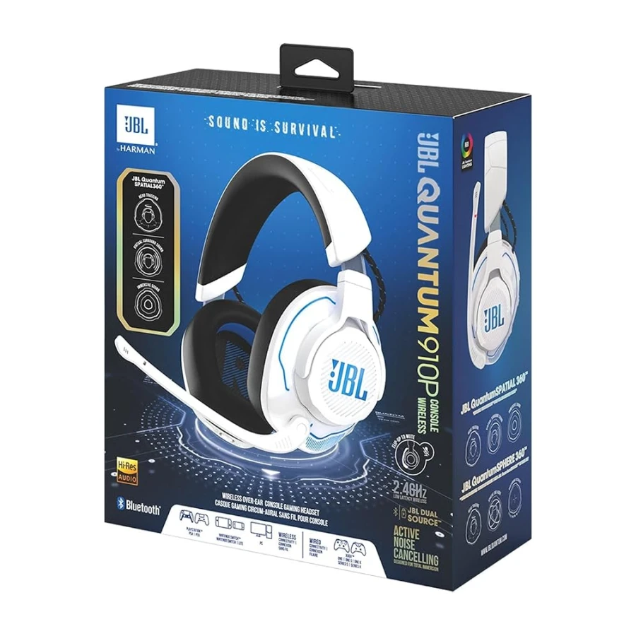 JBL Quantum 910W Play Station,Gaming Kulaklık,Byz Mavi