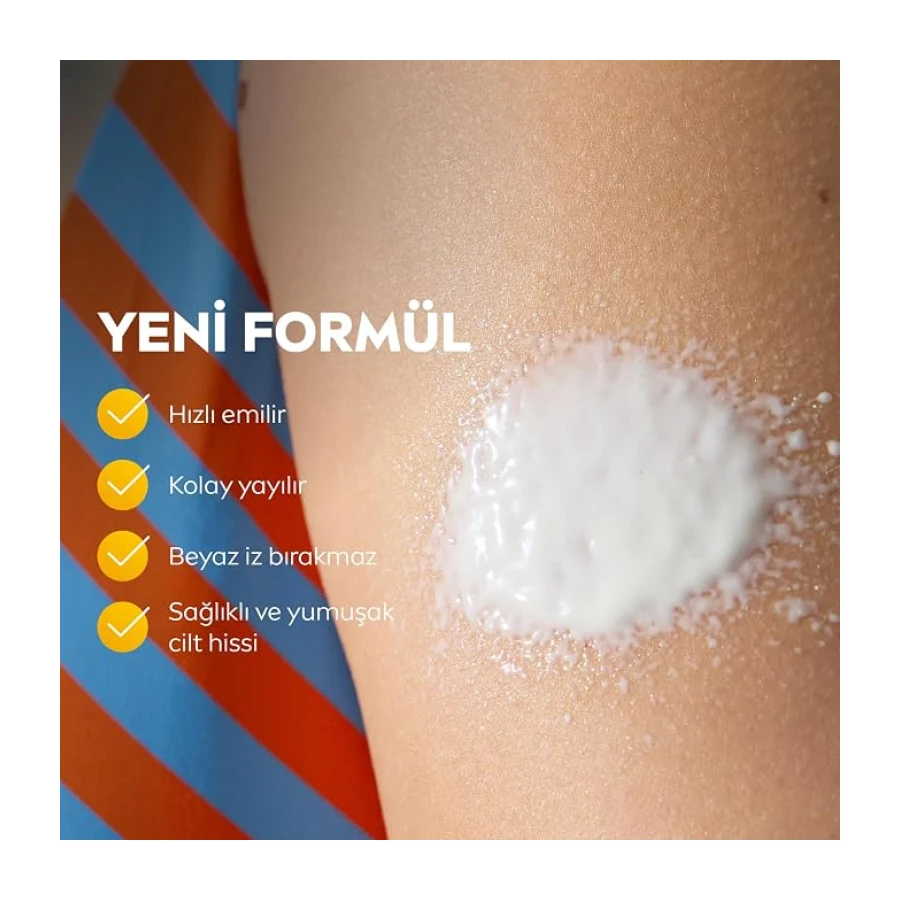 NIVEA SUN SPF50+Yüksek Güneş Koruyucu 200 ml,Suya Dayanıklı,Nemlendirici,C Vitamini,Hyalüron