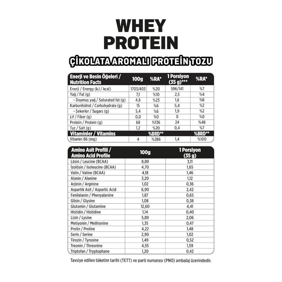 Fellas Performance Çikolata Aromalı Whey Protein 525g