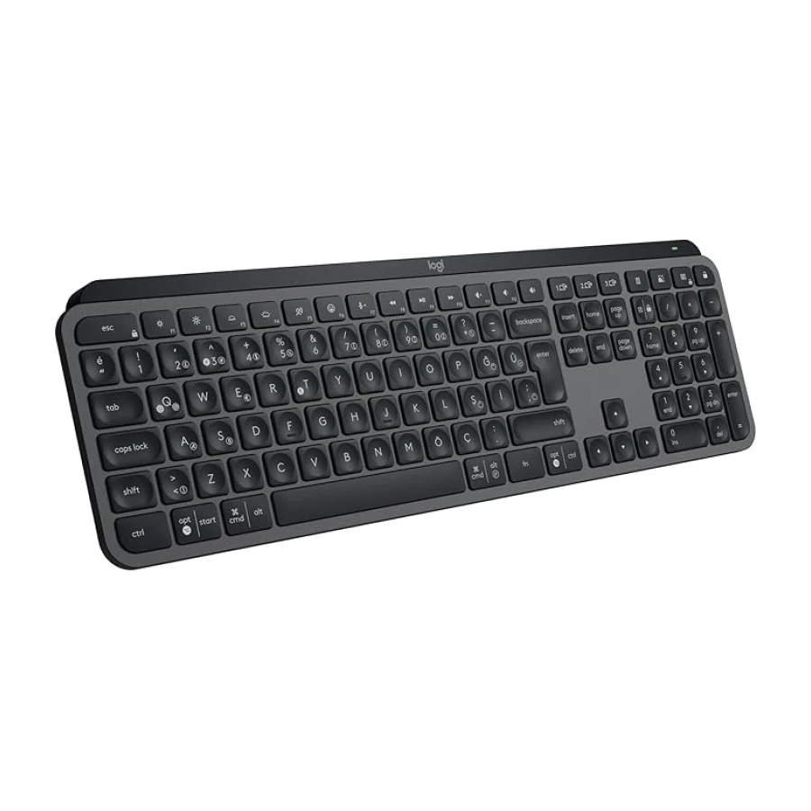 Logitech MX Keys S Kablosuz Klavye, Düşük Profil, Akıcı Hassas Sessiz Yazma, Programlanabilir Tuşlar, Arkadan Aydınlatma, Bluetooth, USB C Şarj Edilebilir, Siyah