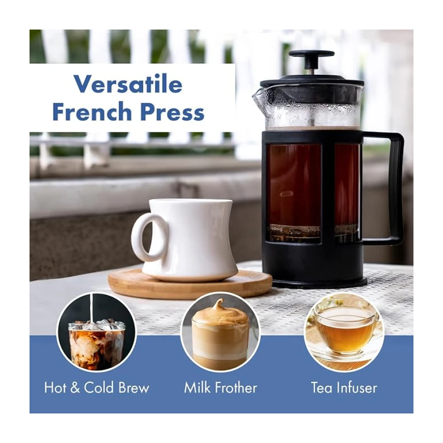 Any Morning FY04 Kahve ve Bitki Çayı için French Press, 800 ML
