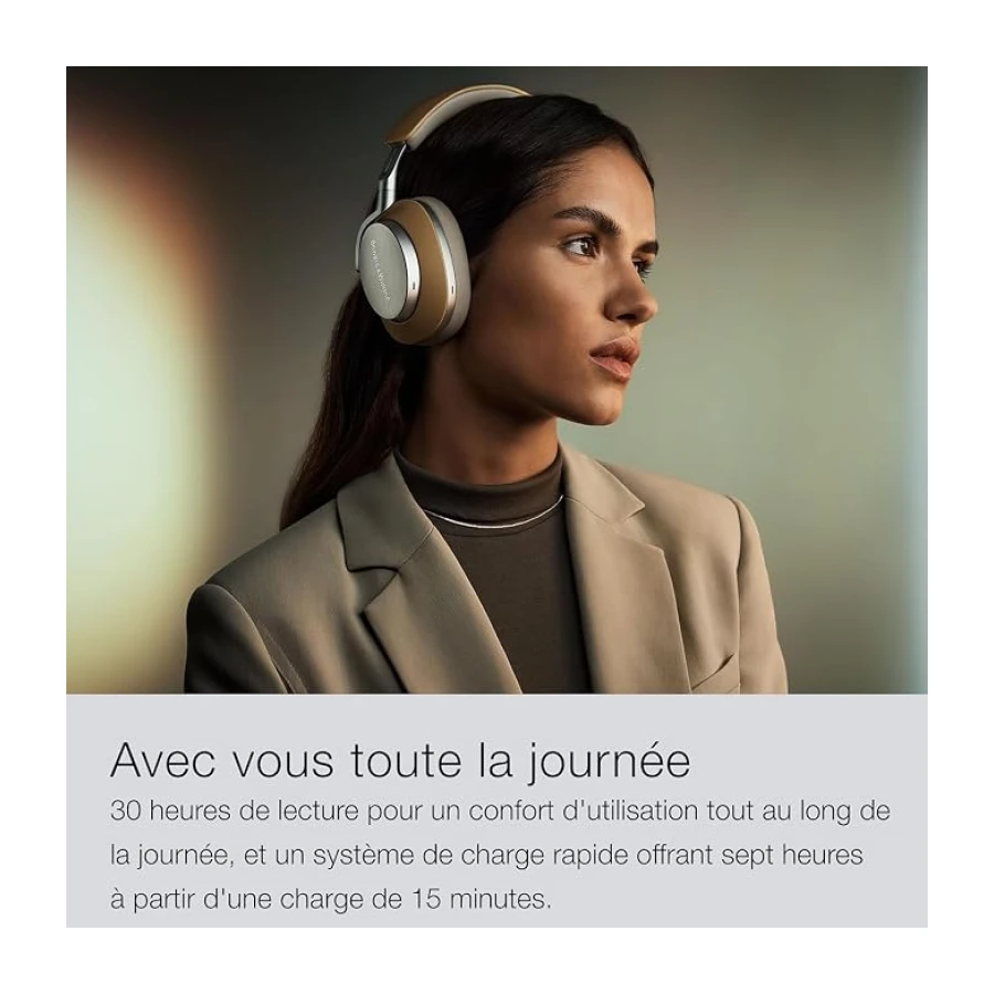 Bowers & Wilkins PX8 kablosuz kulak üstü kulaklık, Bluetooth ve gürültü önleyici, Royal Burgundy