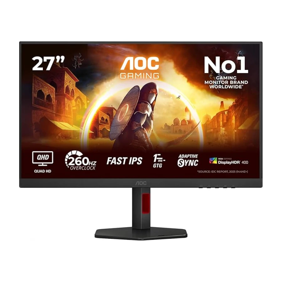 AOC 27" Q27G4ZR 0.3ms 260Hz HDMI,DisplayPort Fast IPS 2K Gaming Monitör