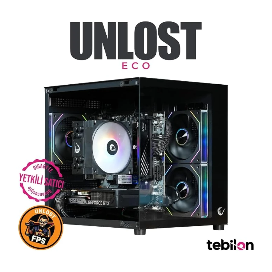 UNLOST ECO-AMD 7500F-GIGABYTE GeForce RTX 5060 WINDFORCE OC 8G-GIGABYTE B650M S2H-16GB-500GB SDD-OEM PAKET