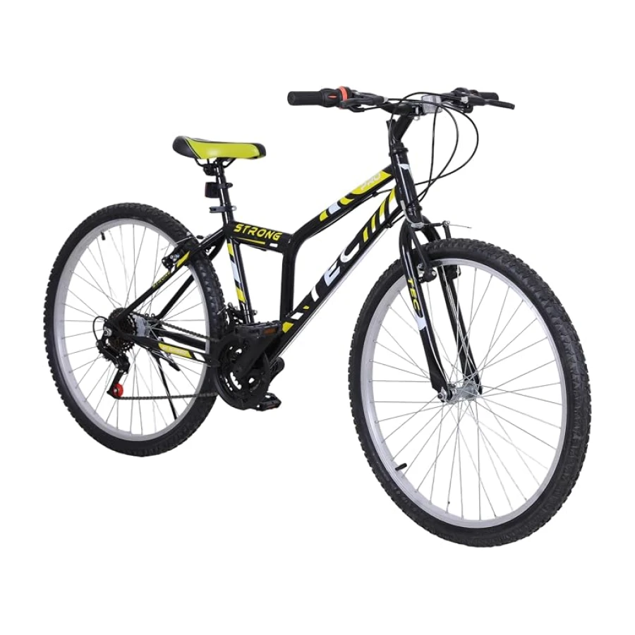 Bisiklet Strong 26" Jant 21 Vites Erkek Dağ Bisikleti Siyah - Sarı & Vitesli Bisiklet