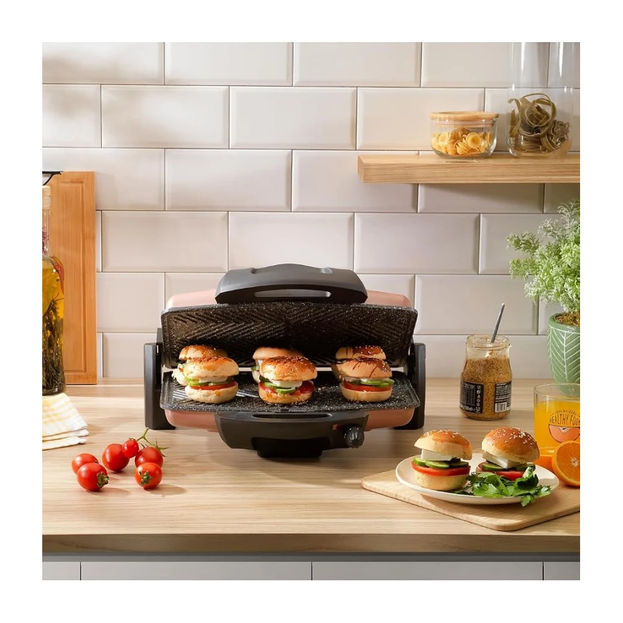 Schäfer 2S259-25007-GUL01 Grıll Chef Tost Makinesi, Rosegold