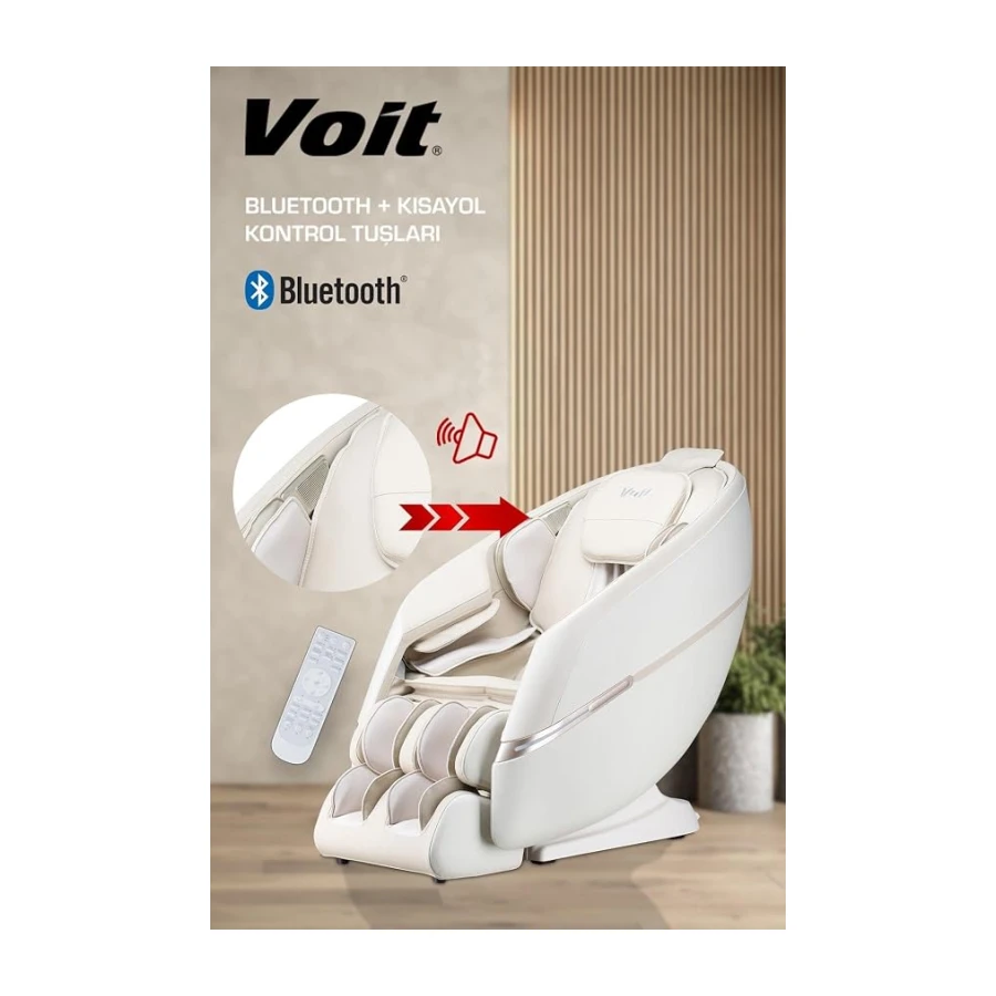 Voit Zero Gravity Masaj Koltuğu, 4D Masaj, Bluetooth Hoparlör, 2 Yıl Garantili