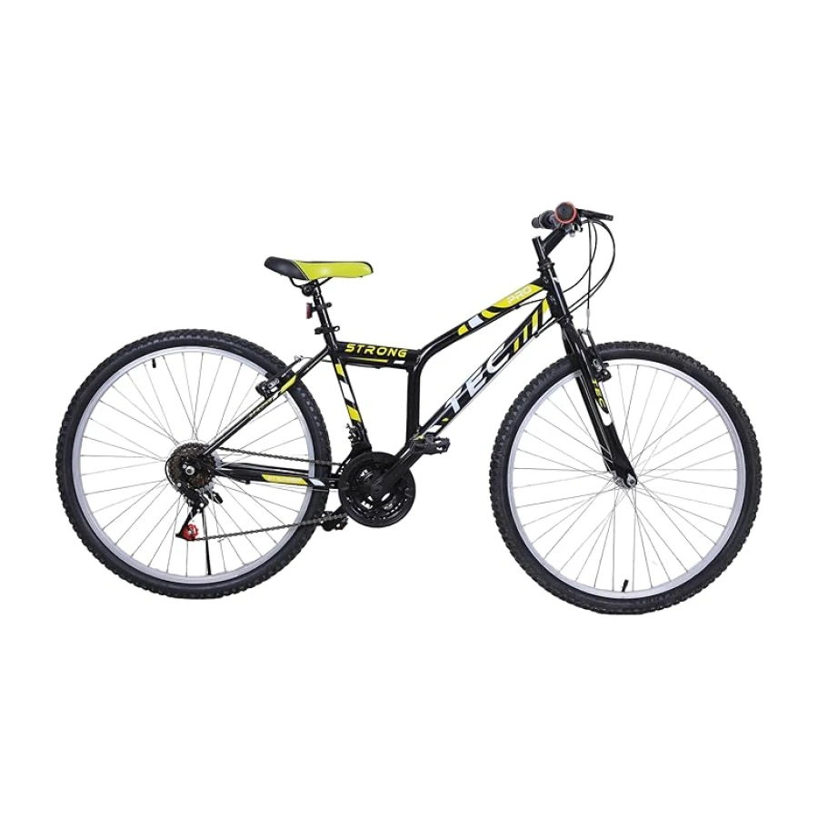 Bisiklet Strong 26" Jant 21 Vites Erkek Dağ Bisikleti Siyah - Sarı & Vitesli Bisiklet