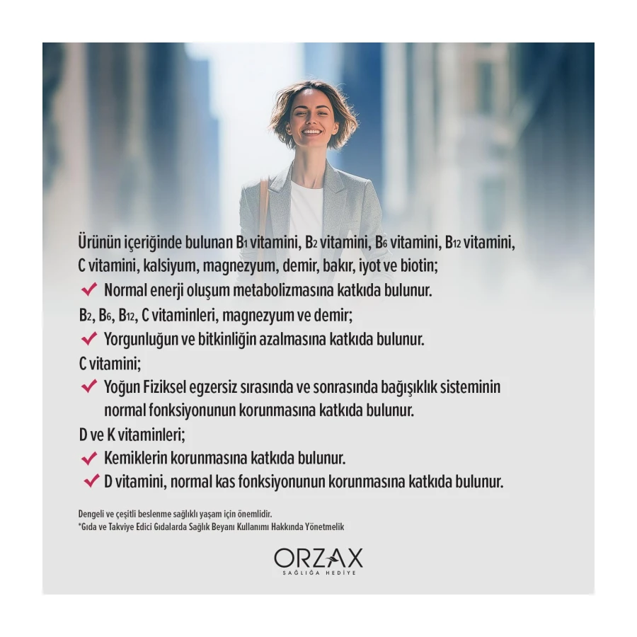 Ocean Daily One Energy Multivitamin & Multimineral 30 Tablet Takviye Edici Gıda