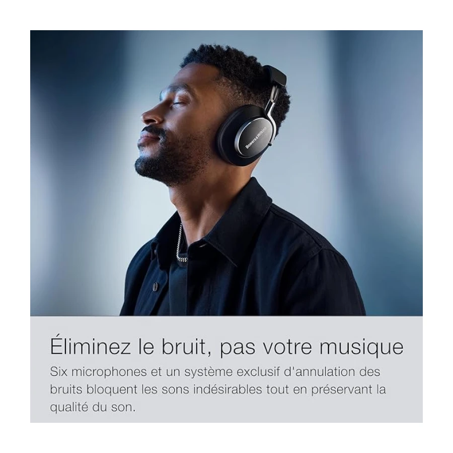 Bowers & Wilkins PX8 kablosuz kulak üstü kulaklık, Bluetooth ve gürültü önleyici, Royal Burgundy