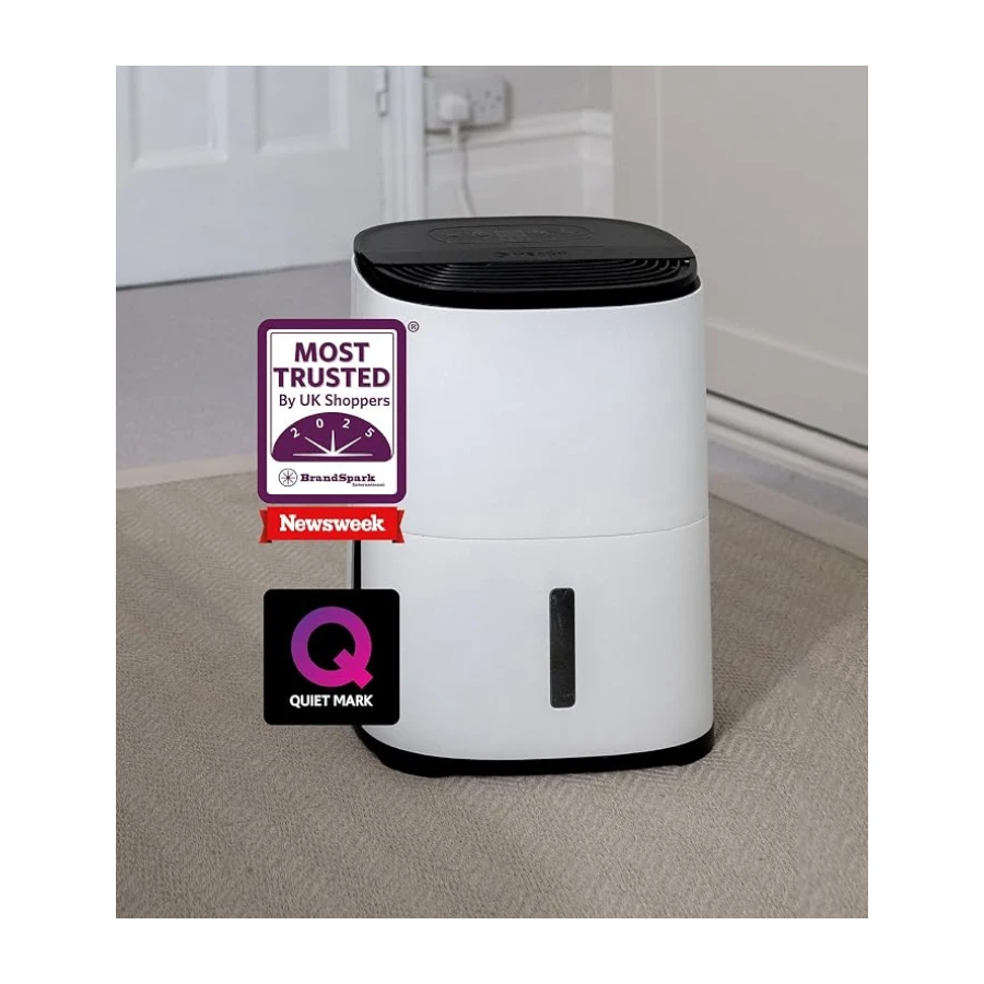 MeacoDry Arete® One 6L Nem Alma ve Hava Temizleyici | Kompakt, Ultra Sessiz 32dB | Küçük Odalar ve Daireler İçin İdeal Yatak Odası Nem Alma Cihazı | H13 HEPA Filtre | Akıllı, Gece ve Çamaşır Modları