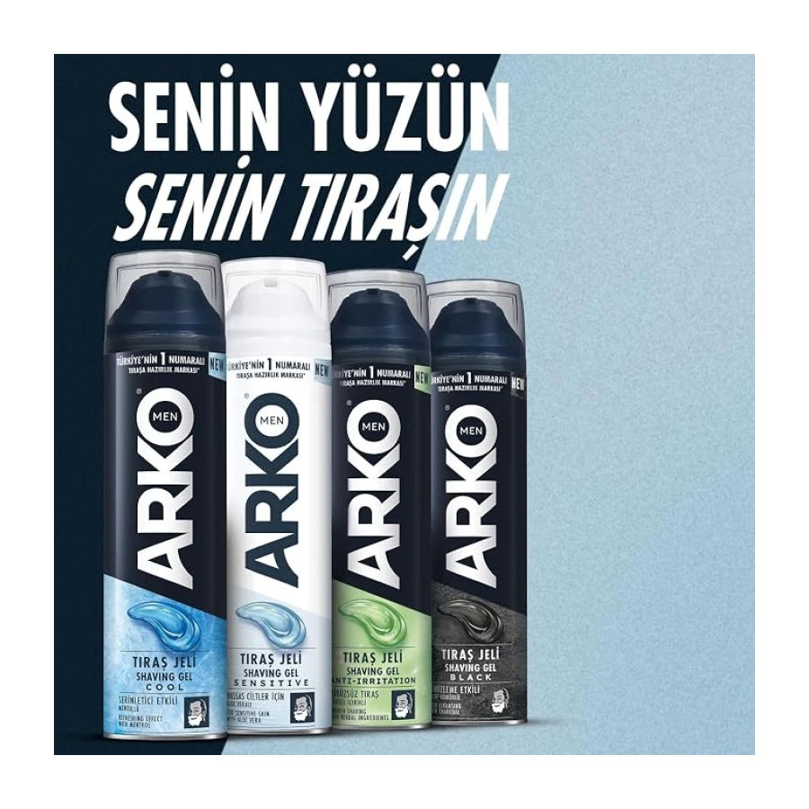 ARKO MEN Cool Tıraş Jeli, 200 Mililitre