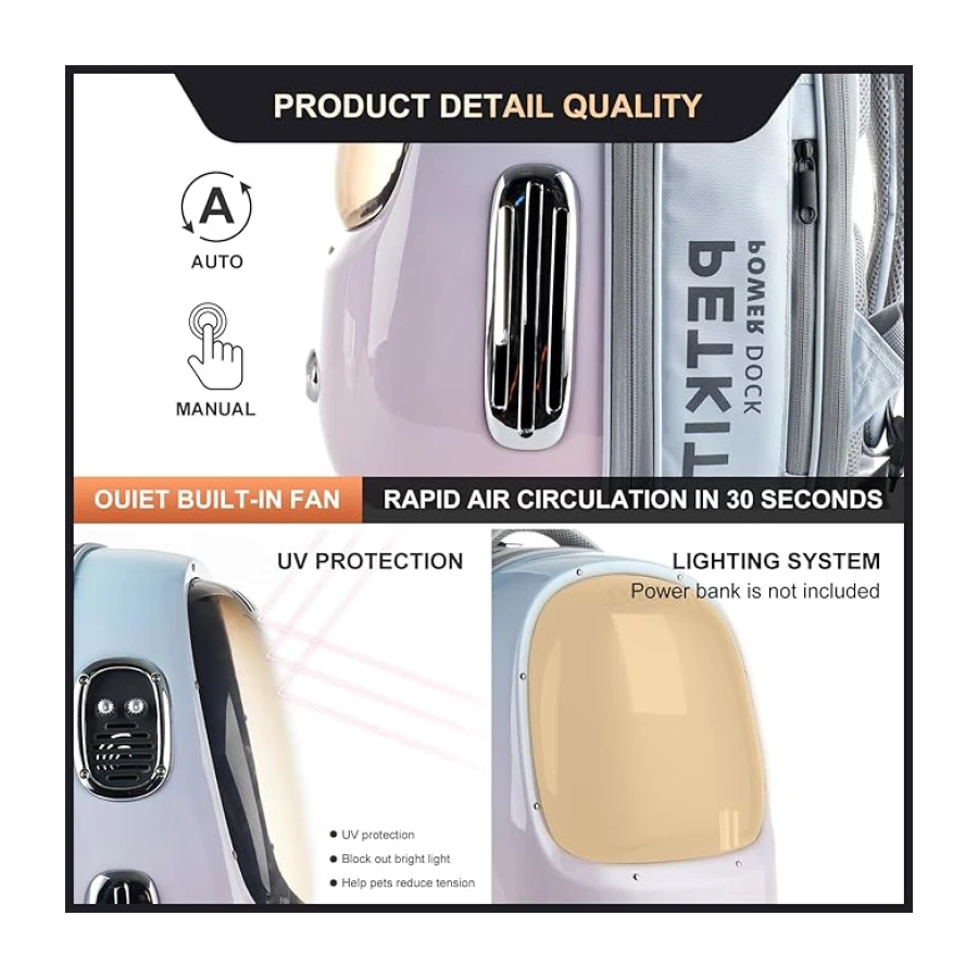 Petkit Breezy 2 Evcil Hayvan Çantası Pembe (Resmi Distribütör Garantili)