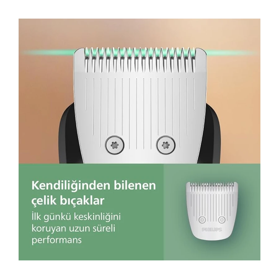 Philips All-in-One Trimmer 7000 Serisi, 13'ü 1 Arada Erkek Bakım Seti, BeardSense Teknolojisi, 120 Dakika Çalışma Süresi, MG7922/15