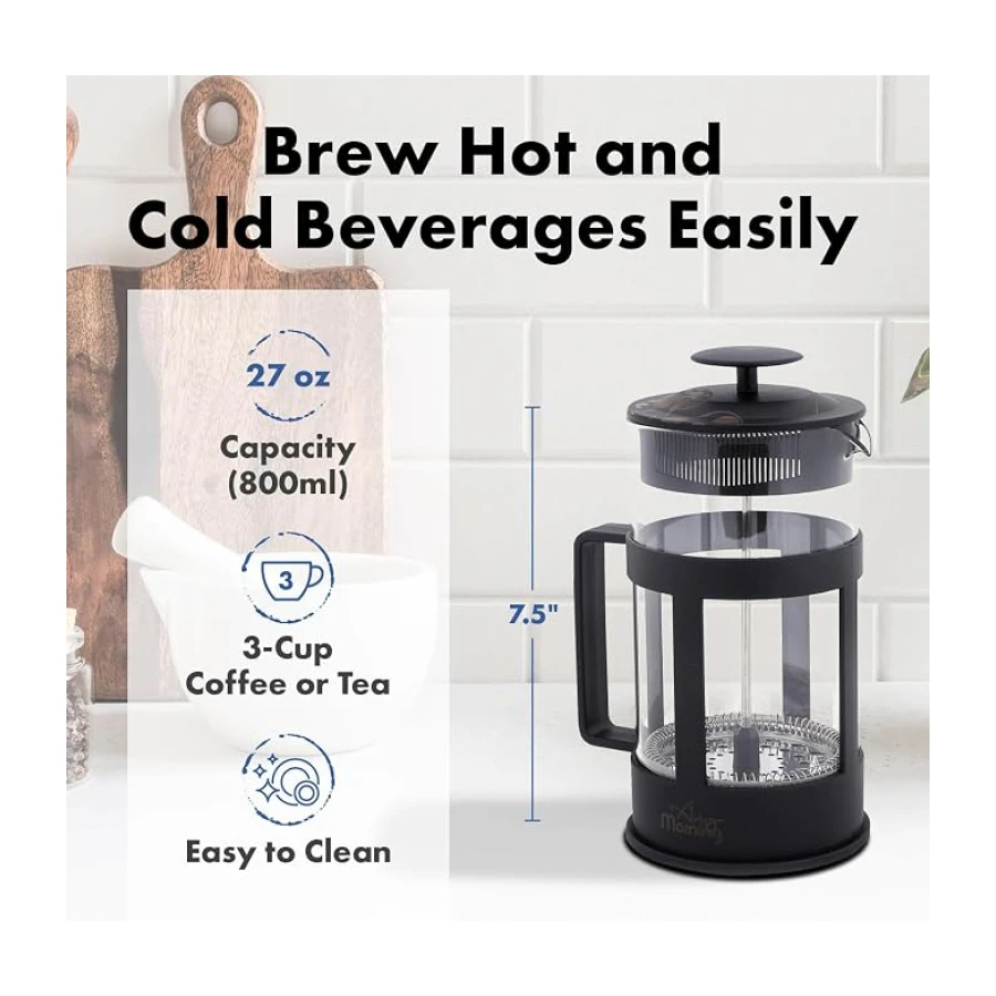 Any Morning FY04 Kahve ve Bitki Çayı için French Press, 800 ML