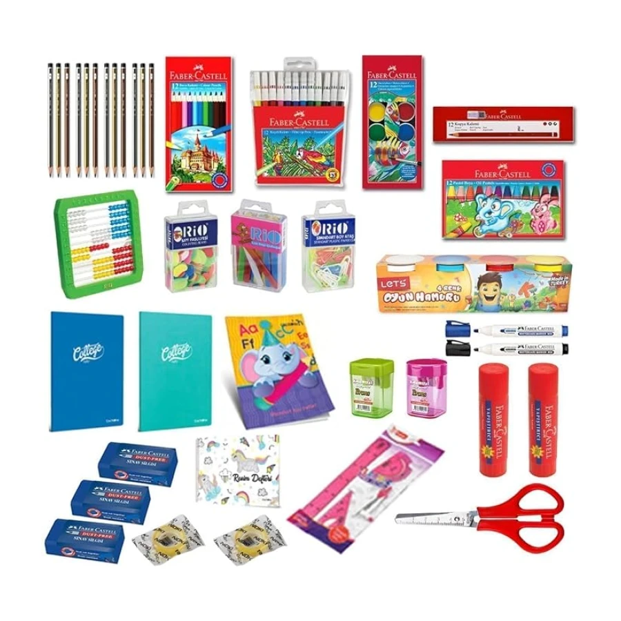 1. Sınıf Kırtasiye Seti 28 Parça Full Set Okula Başlıyorum Seti