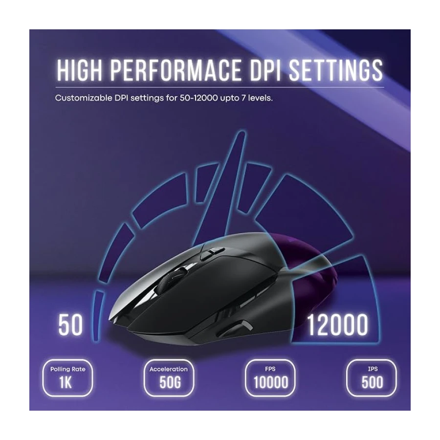 Rapoo V30L 7000DPI Kablosuz/Kablolu Oyuncu Mouse