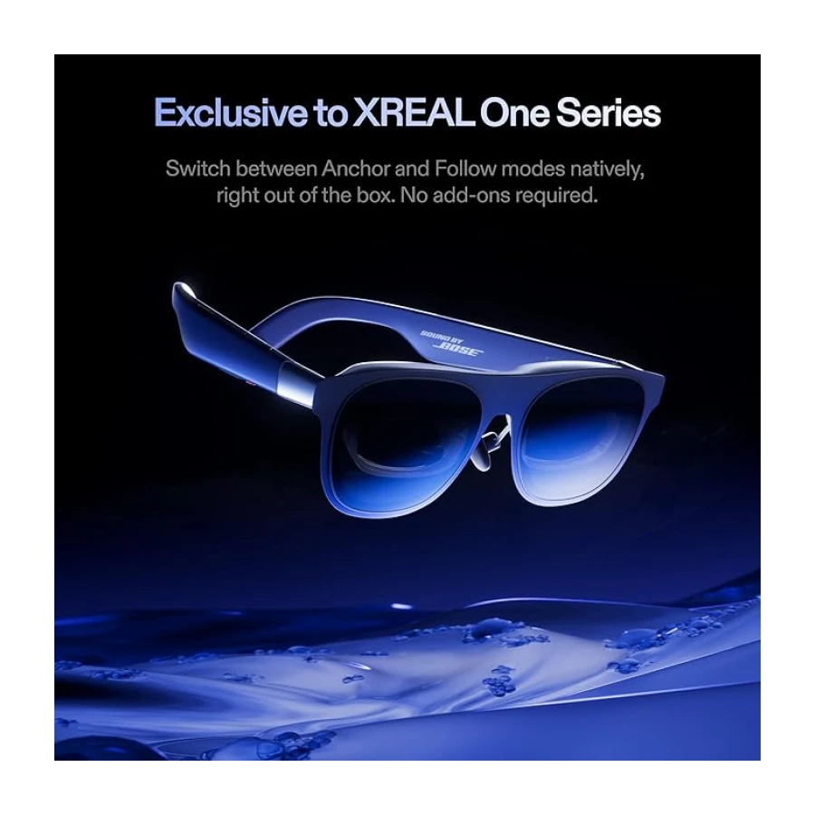 XREAL 1S AR/XR Gözlük, 500 inç Sanal Ekranlı Artırılmış Gerçeklik Gözlüğü, 52° FOV, 3DoF Yerli, Gerçek 3D, X1 Çip, USB‑C Uyumlu DisplayPort Cihazları, iPhone 17/16/15, SteamDeck/ROG