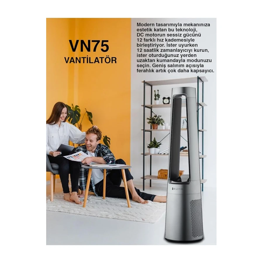 Dijitsu Vn75 Kanatsiz Vantilatör
