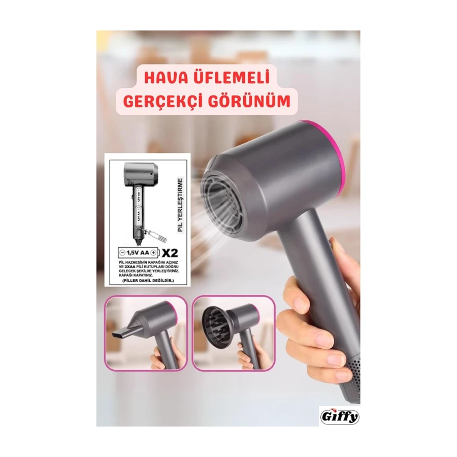 Oyuncak Profesyonel Saç Kurutma Makinesi, İyonik Saç Kurutma Makinesi, Saç Maşası,Difüzörlü Saç Kurutma Makinesi, Masaj Tarağı, Aile ve Kuaför Salonları