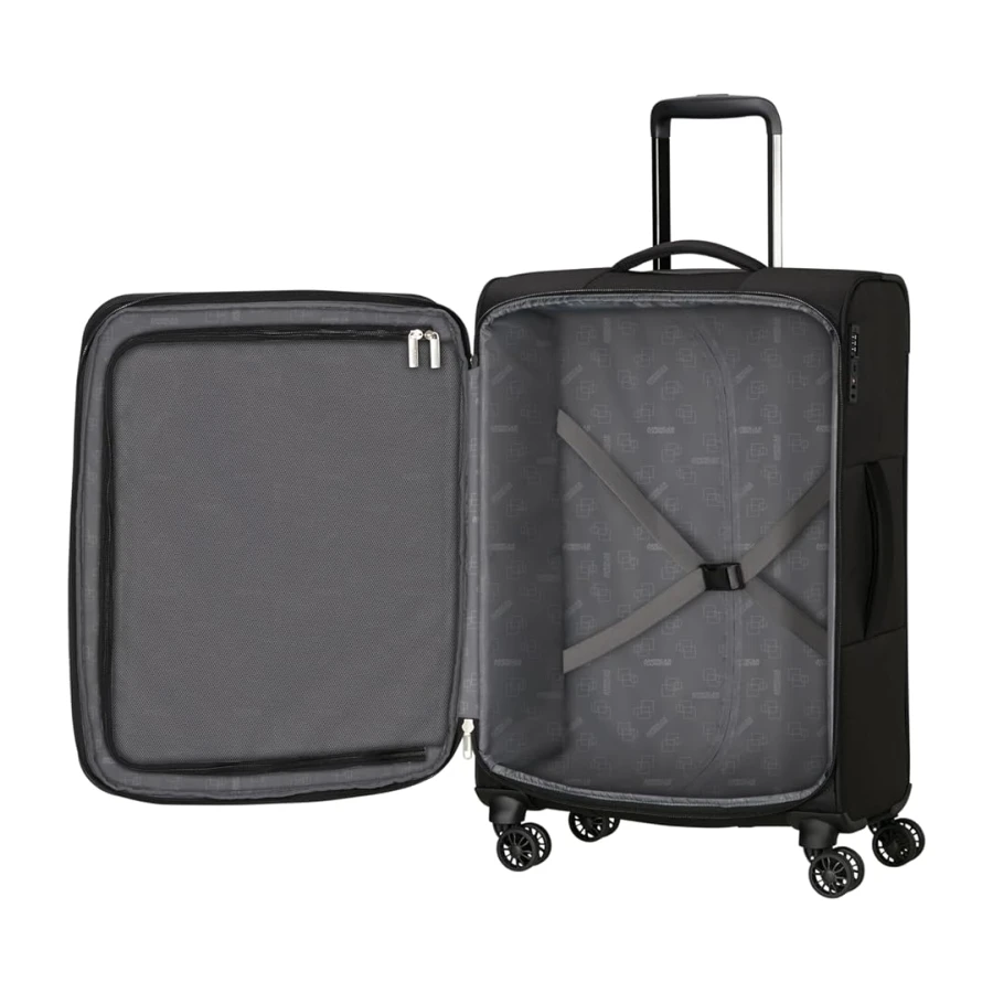 American Tourister Unisex Yetişkin Valiz Seti, Metallic Rose, S-M-L, 55/67/79 cm
