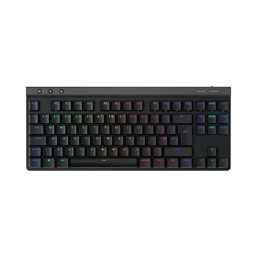 Logitech G G515 LIGHTSPEED TKL Düşük Profilli Kablosuz Oyun Klavyesi, LIGHTSYNC RGB, İnce Sayısal Tuş Takımsız Tasarım, PBT Tuş Kapakları, İngilizce Tuş Dizilimi, Siyah