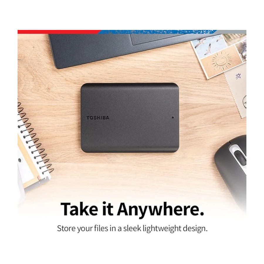 Toshiba Canvio Basics 2TB Taşınabilir Harici Sabit Sürücü USB 3.0, Siyah - HDTB520XK3AA