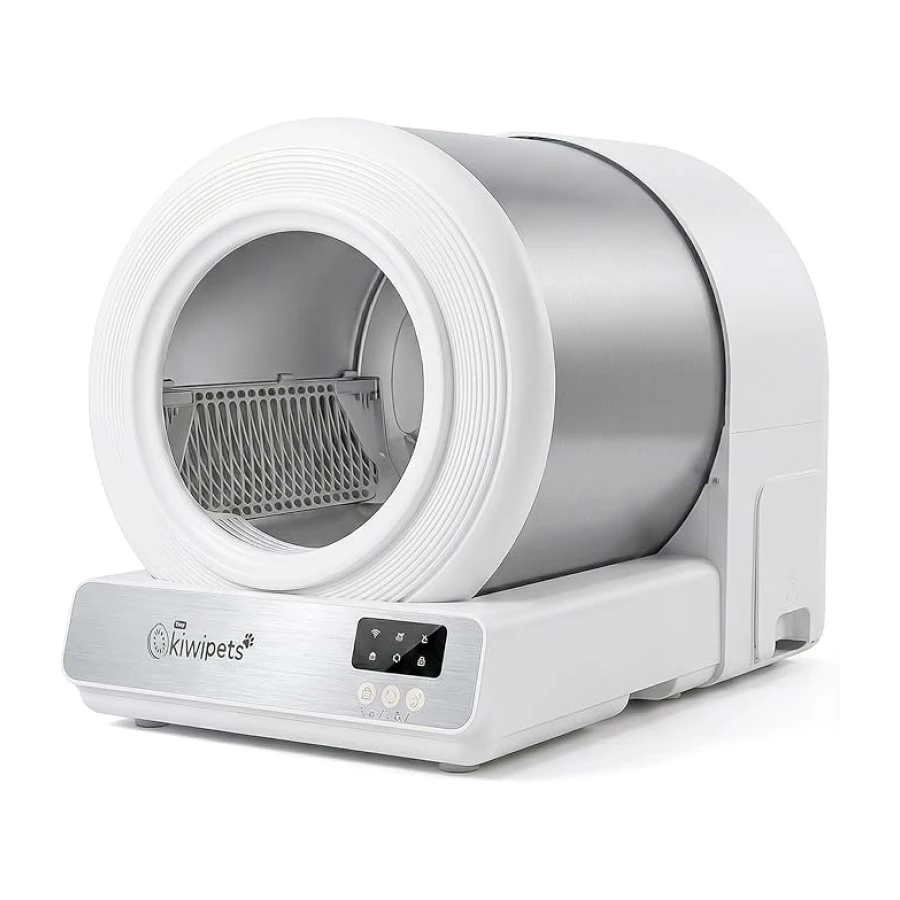 Kiwi Tiny KiwiPets KPLB-10771 Akıllı Kendi Kendini Temizleyen Kedi Tuvaleti 60L – Geniş İç Hacim, Koku Giderici Otomatik Sistem(Beyaz)