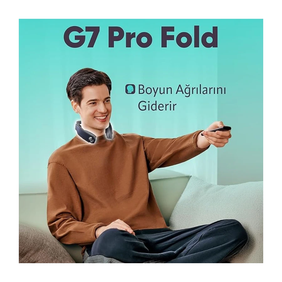SKG G7 Pro Fold | TENS-EMS Akıllı Boyun Masaj Aleti | Mobil APP | Isı Terapisi-Termoterapi | Titreşim Masajı