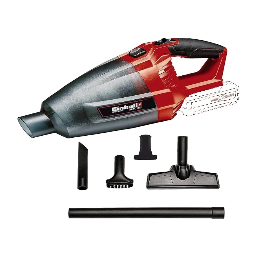 Einhell TE-VC 18 Li - Solo, Akülü Süpürge ve Einhell 18V 2,5 Ah PXC Starter Kit (Başlangıç Seti)