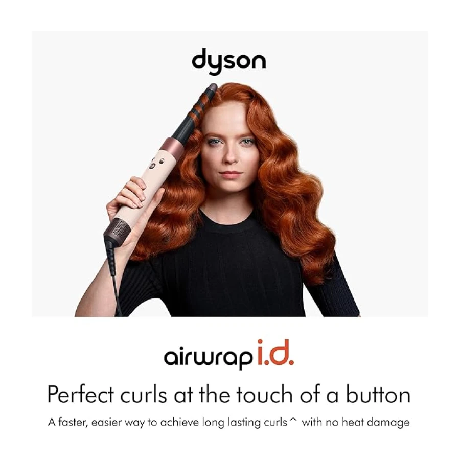 Dyson Airwrap i.d.™ çoklu şekillendirici ve kurutucu düz, seramik, pembe ve pembe altın renginde
