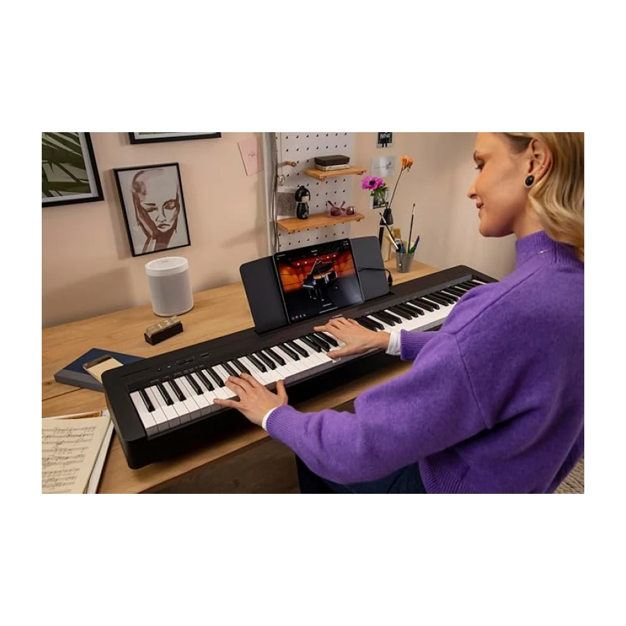 Yamaha P145BTB Bluetooth Dijital Piyano (Siyah)