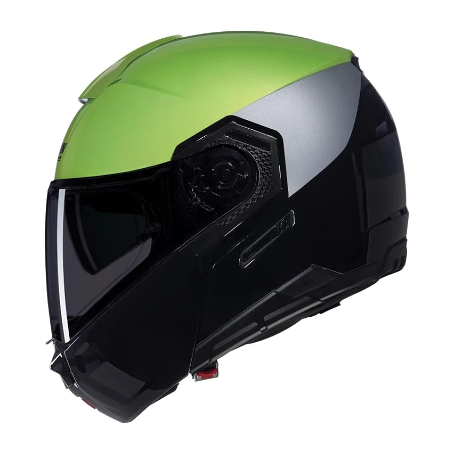Nolan N90-3 06 Verniciatura Speciale 341 Çene Açılır Motosiklet Kaskı Yeşil Siyah L