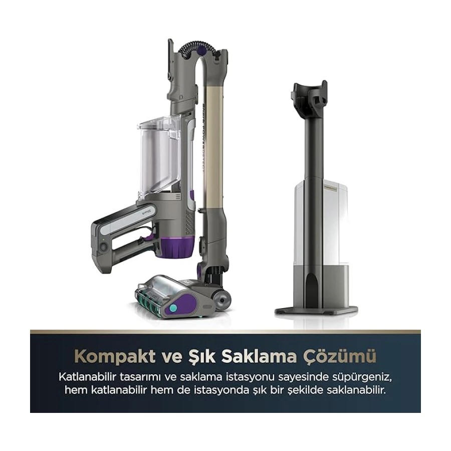 Shark PowerDetect Clean&Empty Auto-Empty Sistemli Pet Başlıklı Şarjlı Dikey Süpürge IP3251EUT