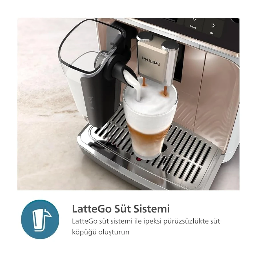 Philips 5500 Serisi LatteGo Tam Otomatik Espresso Makinesi