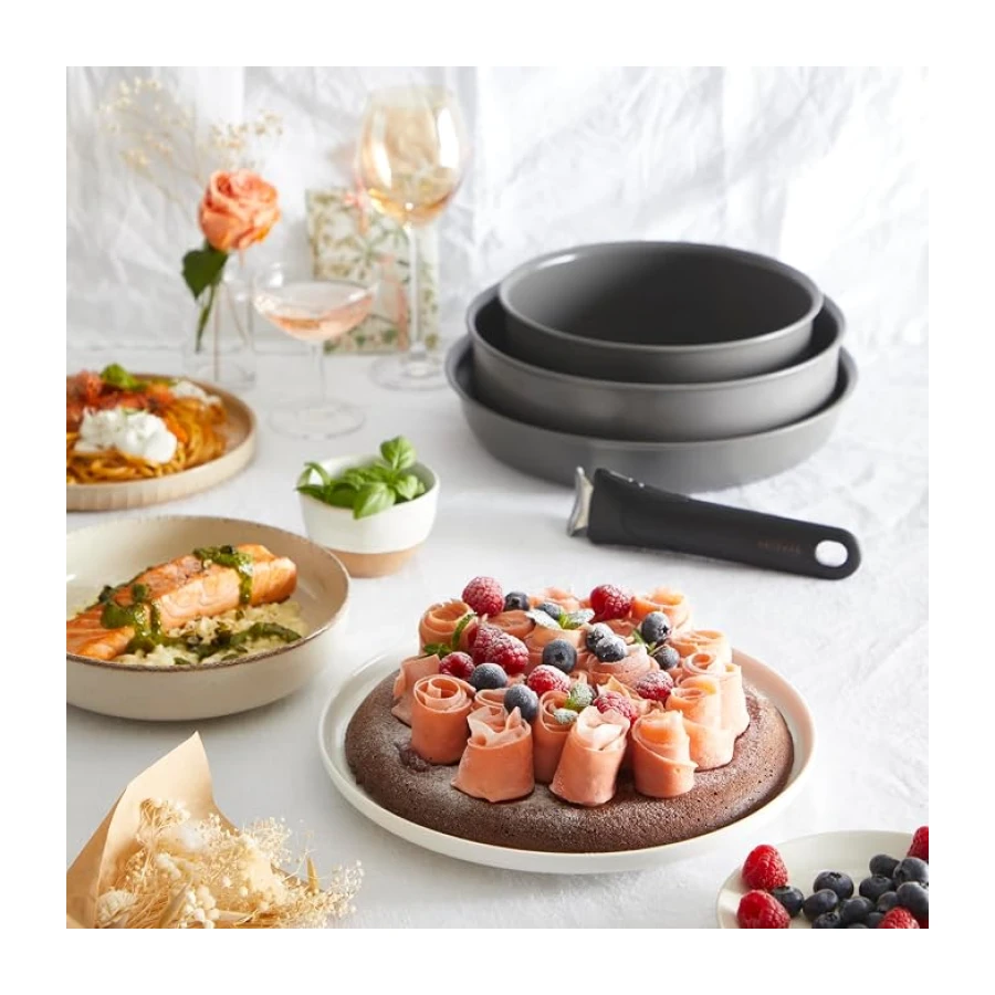 Tefal Ingenio Ceramic Renew Seramik Kaplama Tava Tencere Seti - 11 Parça