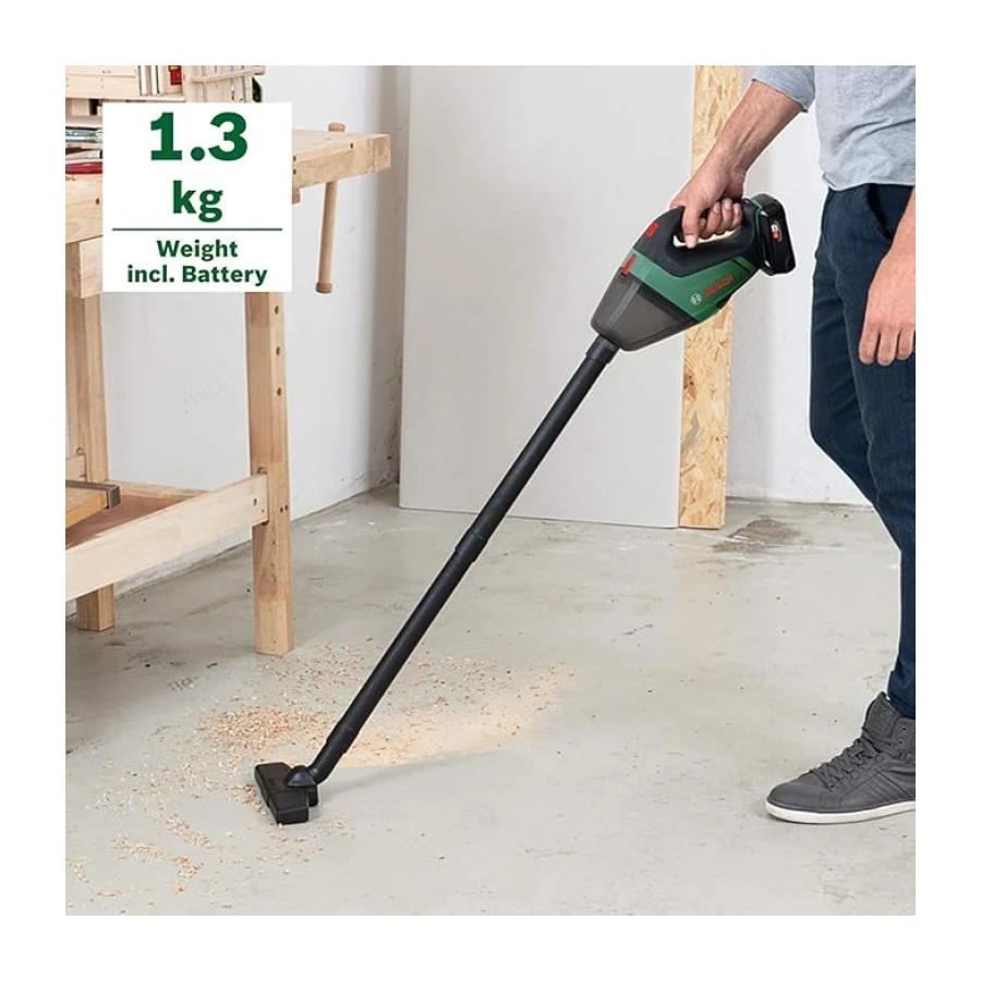 Bosch Akülü Elektrikli Süpürge (0.5 L Hazne, 15.3 x 5.8 x 8.3 cm, 18 Volt, Akü dahil değildir)