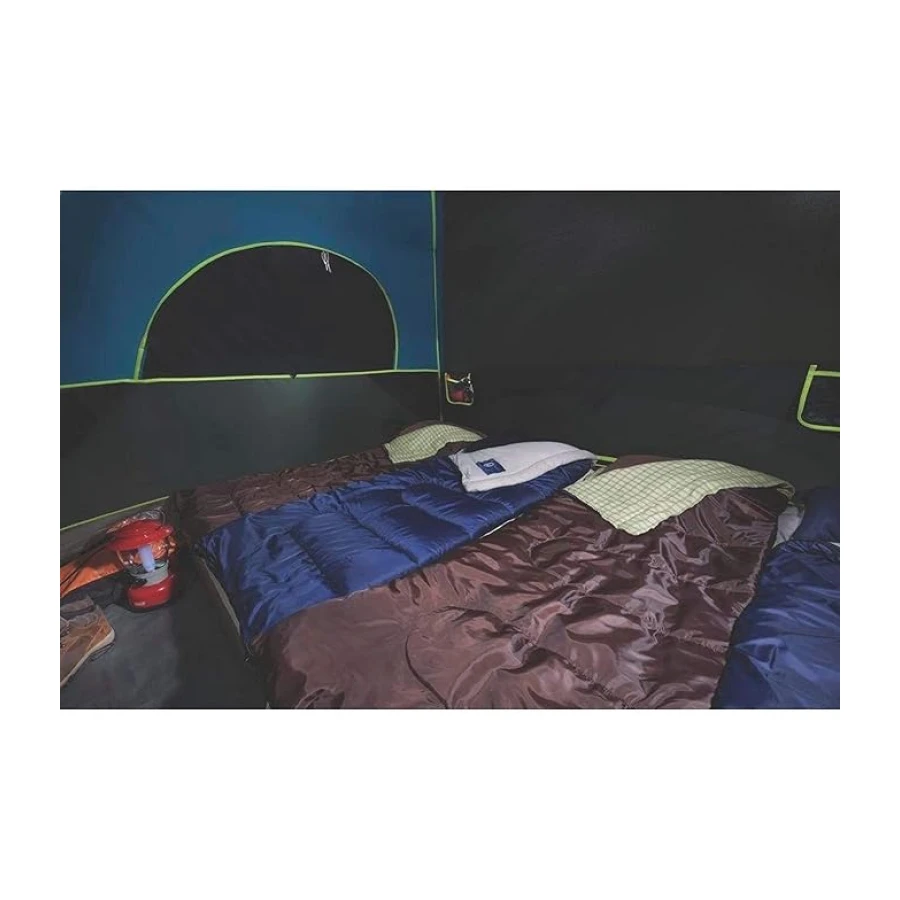 Coleman Carlsbad Dark Room Çadır, Sineklikli Veranda, 4/6 Kişilik, Güneş Işığının%90’ını Engeller, Serin Kalır, Hava Koşullarına Dayanıklı, Kolay Kurulum, PFAS İçermeyen Malzemeden Üretilmiştir